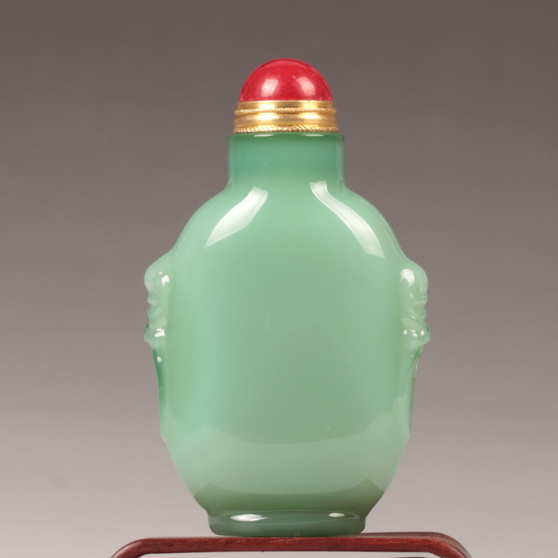 Decorative Mirror - 手吹きガラス製の香炉。色鮮やかな釉薬で装飾された工芸品。中国の伝統工芸品コレクション。家庭用装飾品としても最適。