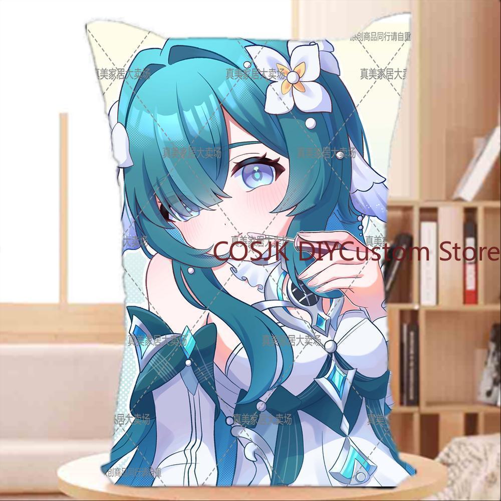 Throw Pillow - ゲーム「ヴォディヤニツァ」原神 ‌ コスプレ抱き枕フィギュア ロングスローピローフィギュア ぬいぐるみクッション 背もたれ