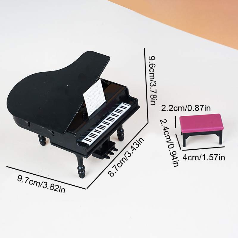 1:12 ドールハウスミニチュアピアノスツール付き楽器椅子モ - Interior Design Living Room のレビューと価格