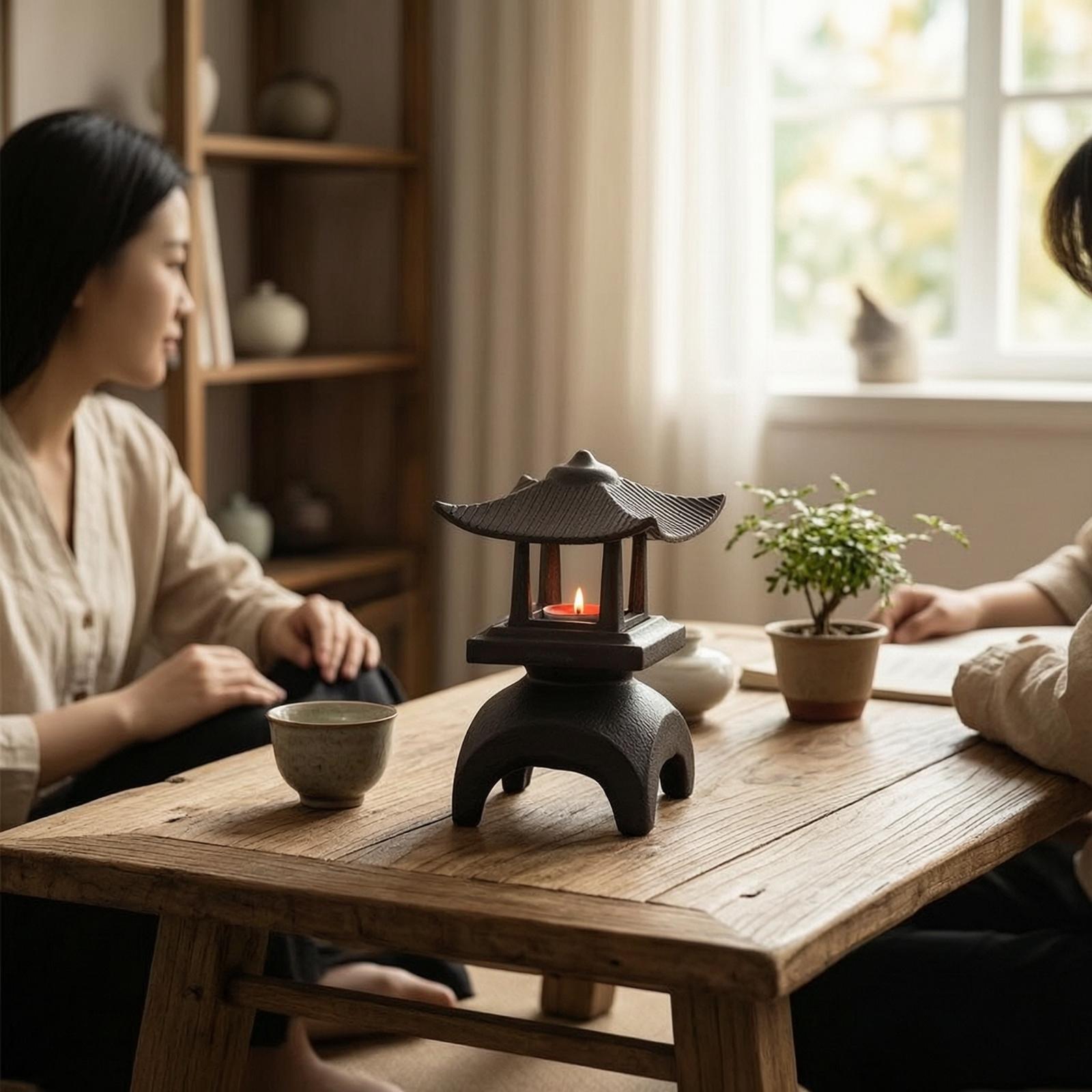鋳鉄製ランタン透かし彫りキャンドルホルダー卓上ランタン、伝統 - Candle Holder Decor のレビューと価格
