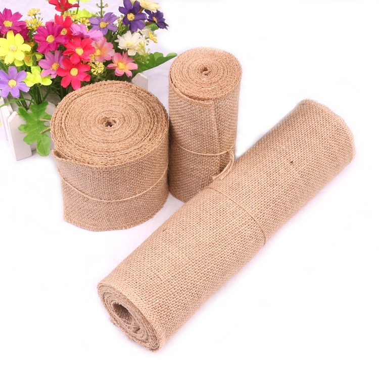 5-30 センチメートル天然ジュートリネン生地 20 メート - Table Runner のレビューと価格