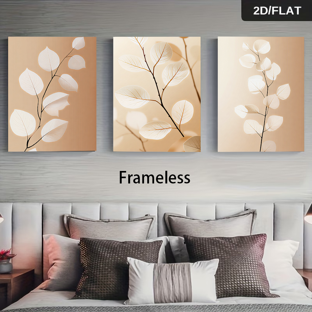 大型のフレームなしキャンバス絵画3枚セット。モダンでミニマル - Abstract Canvas Set のレビューと価格