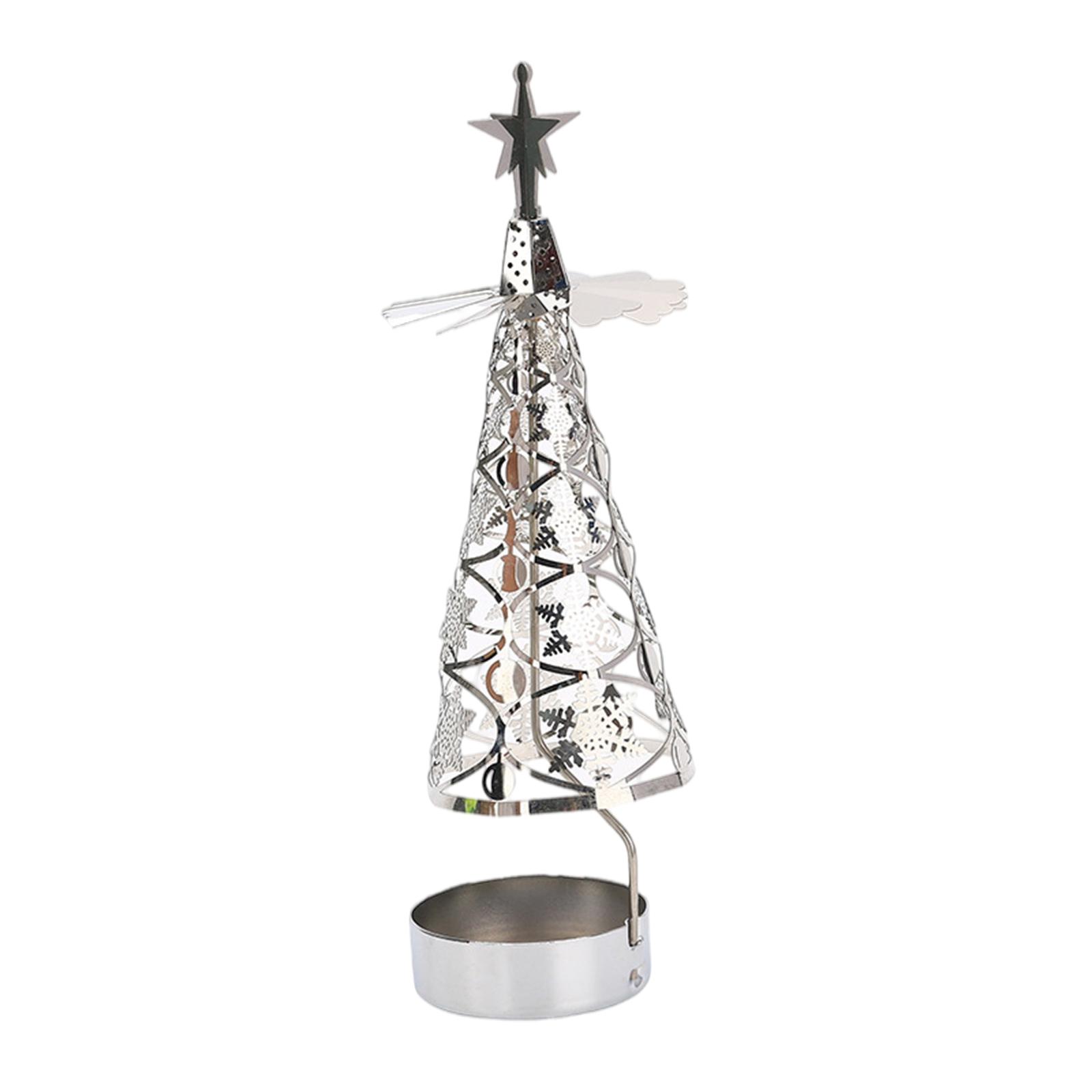 回転式キャンドルトレイ、ステンレス製回転式燭台、クリスマスや - Candle Holder Decor のレビューと価格