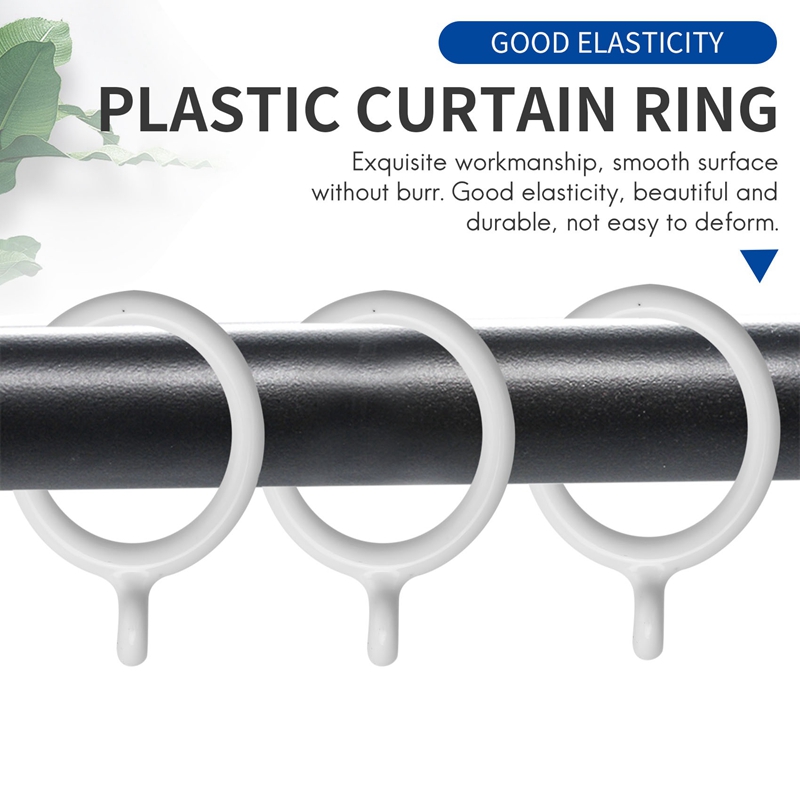 9パック×(20×ホワイト25mmインナープラスチックカーテ - Curtain Curtain のレビューと価格