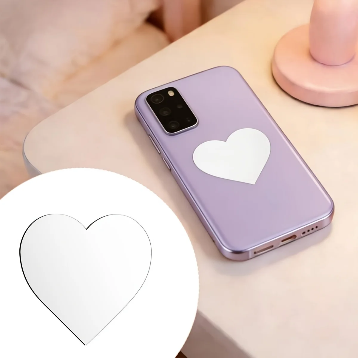 スマートフォン用ミラーシール2枚セット。スマートフォン背面に - Decorative Mirror のレビューと価格